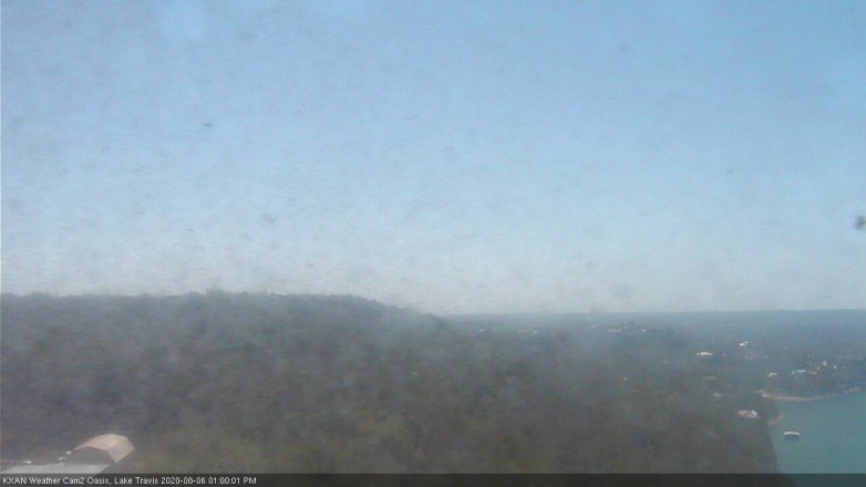 Lake Travis webcam, August 6, 2020 1:00 PM CT