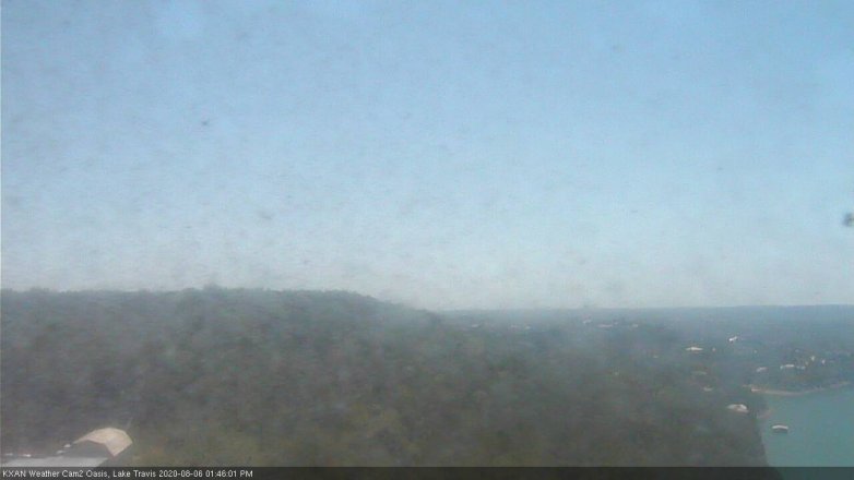 Lake Travis webcam, August 6, 2020 1:45 PM CT