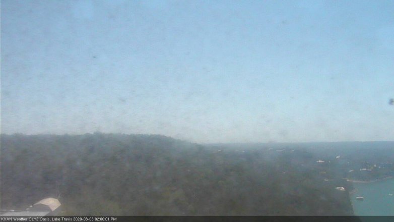 Lake Travis webcam, August 6, 2020 2:00 PM CT