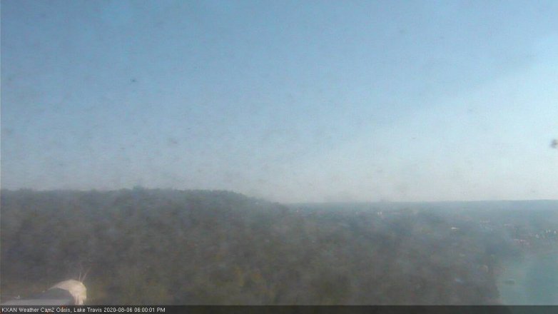 Lake Travis webcam, August 6, 2020 6:00 PM CT