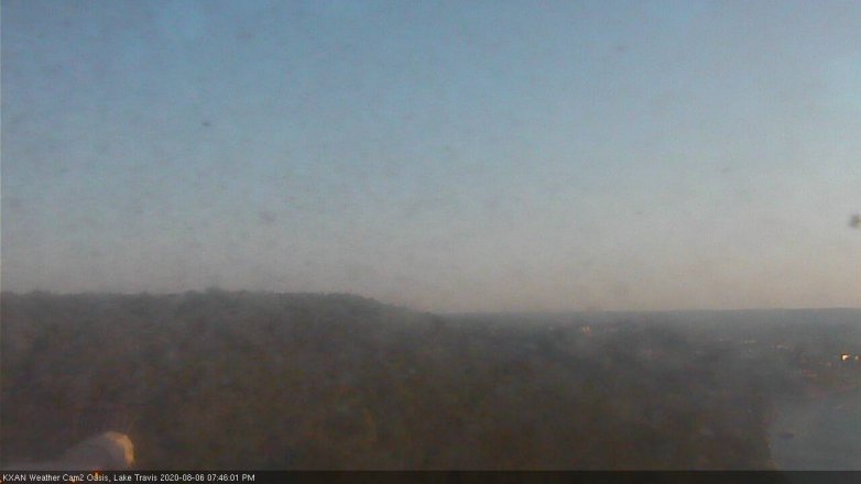 Lake Travis webcam, August 6, 2020 7:45 PM CT