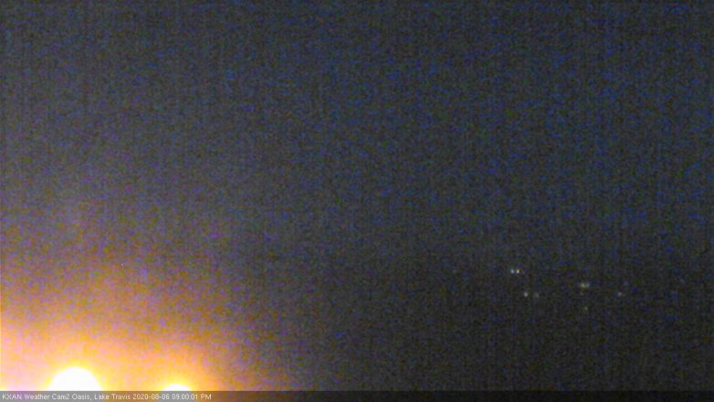 Lake Travis webcam, August 6, 2020 9:00 PM CT