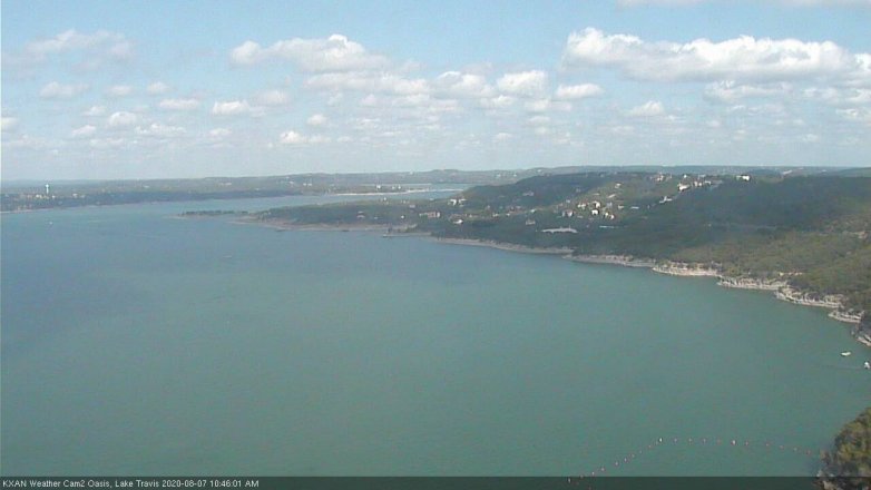 Lake Travis webcam, August 7, 2020 10:45 AM CT