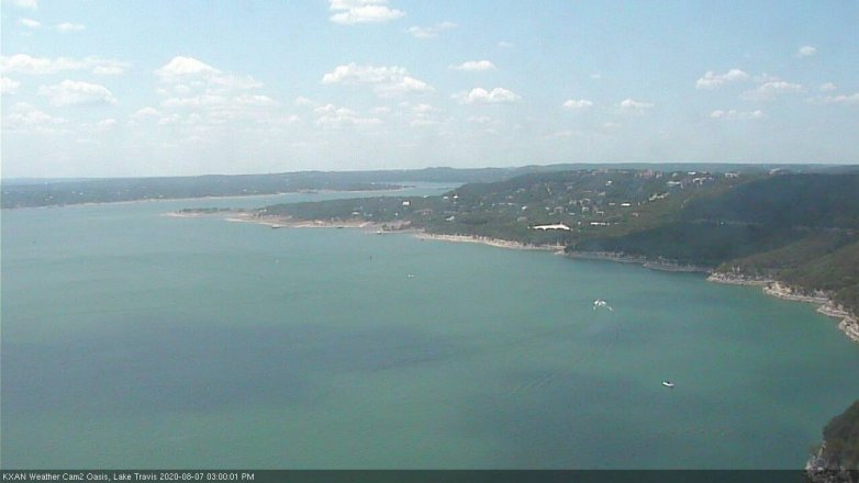 Lake Travis webcam, August 7, 2020 3:00 PM CT
