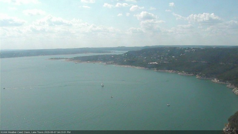 Lake Travis webcam, August 7, 2020 4:25 PM CT