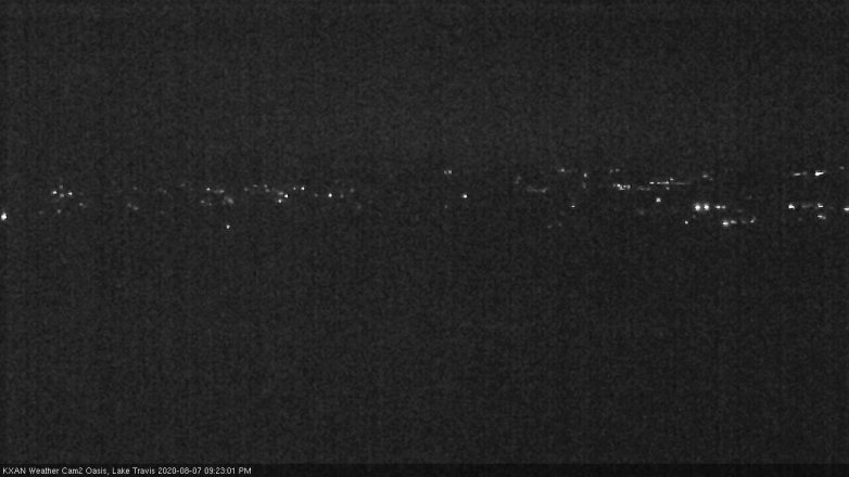 Lake Travis webcam, August 7, 2020 9:25 PM CT