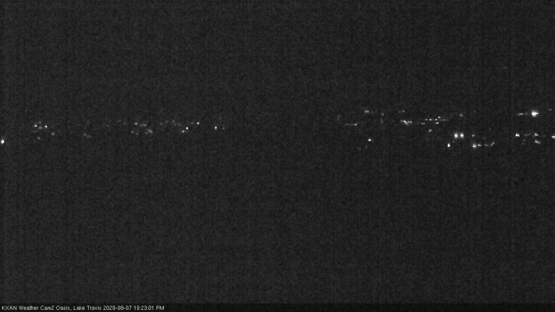Lake Travis webcam, August 7, 2020 10:25 PM CT