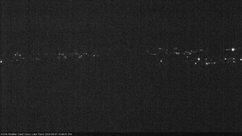 Lake Travis webcam, August 7, 2020 10:45 PM CT