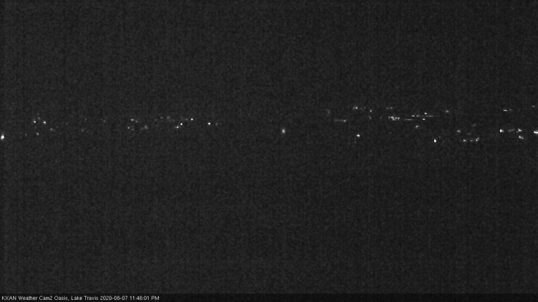 Lake Travis webcam, August 7, 2020 11:45 PM CT