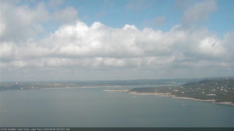 Lake Travis webcam, August 8, 2020 9:25 AM CT