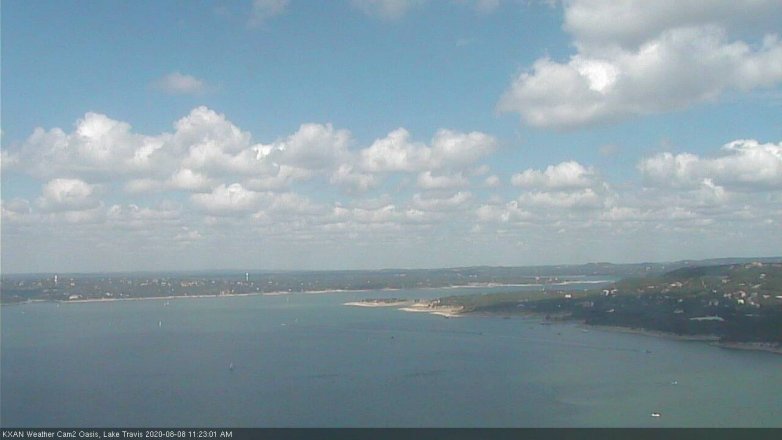 Lake Travis webcam, August 8, 2020 11:25 AM CT