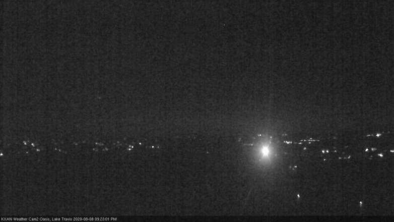 Lake Travis webcam, August 8, 2020 9:25 PM CT