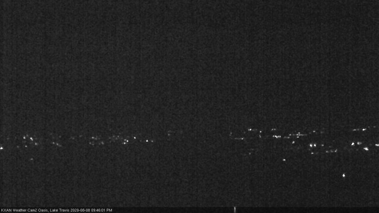 Lake Travis webcam, August 8, 2020 9:45 PM CT