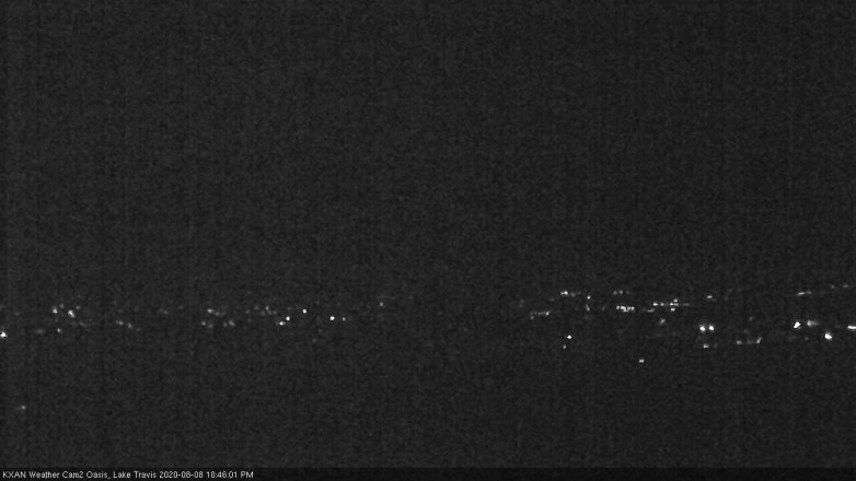 Lake Travis webcam, August 8, 2020 10:45 PM CT