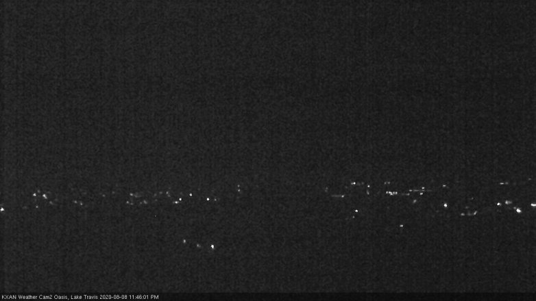 Lake Travis webcam, August 8, 2020 11:45 PM CT
