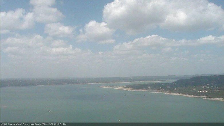 Lake Travis webcam, August 9, 2020 12:45 PM CT