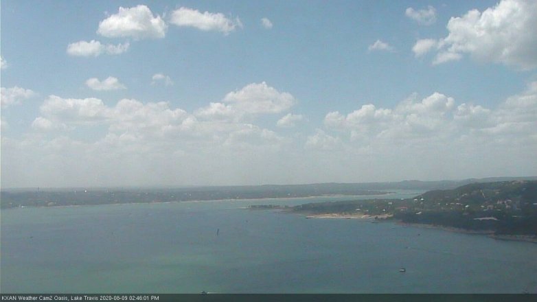 Lake Travis webcam, August 9, 2020 2:45 PM CT