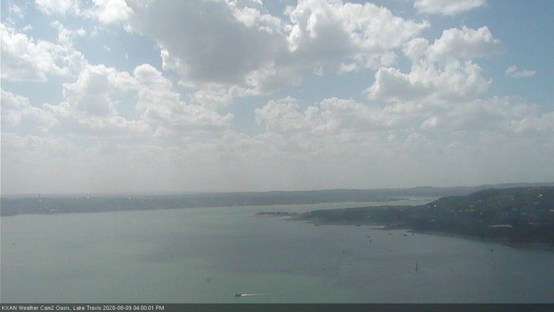 Lake Travis webcam, August 9, 2020 4:00 PM CT