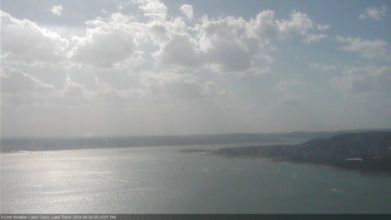 Lake Travis webcam, August 9, 2020 5:25 PM CT
