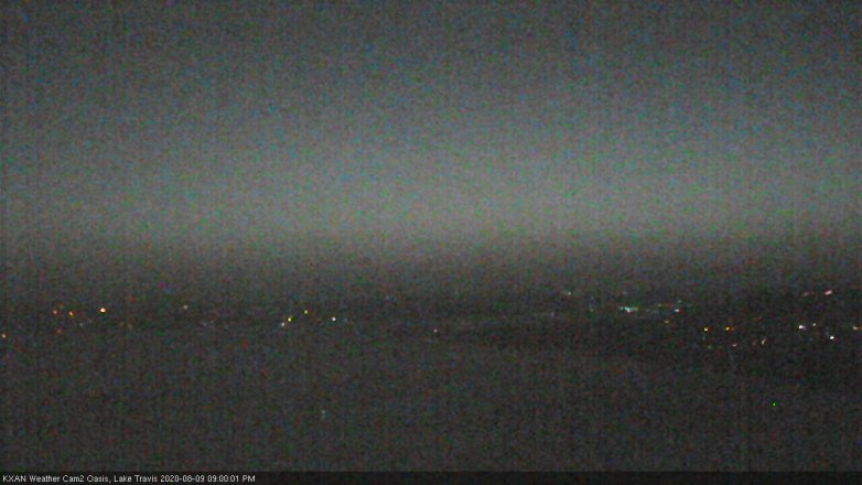 Lake Travis webcam, August 9, 2020 9:00 PM CT