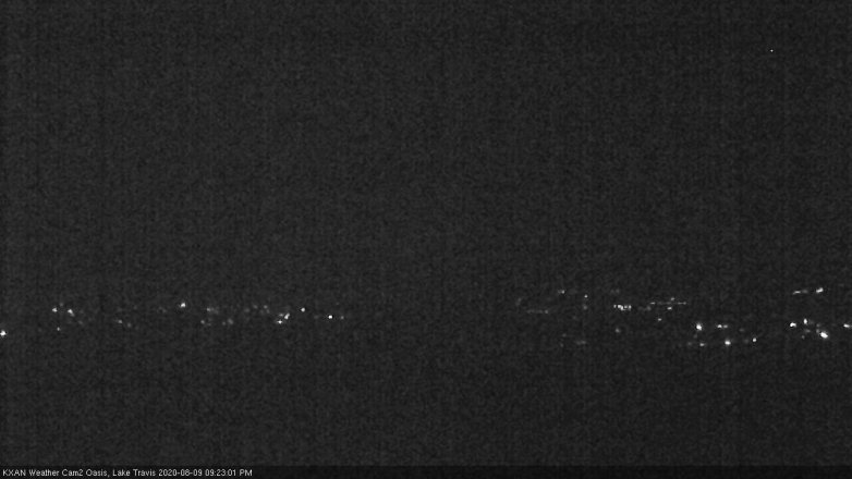 Lake Travis webcam, August 9, 2020 9:25 PM CT
