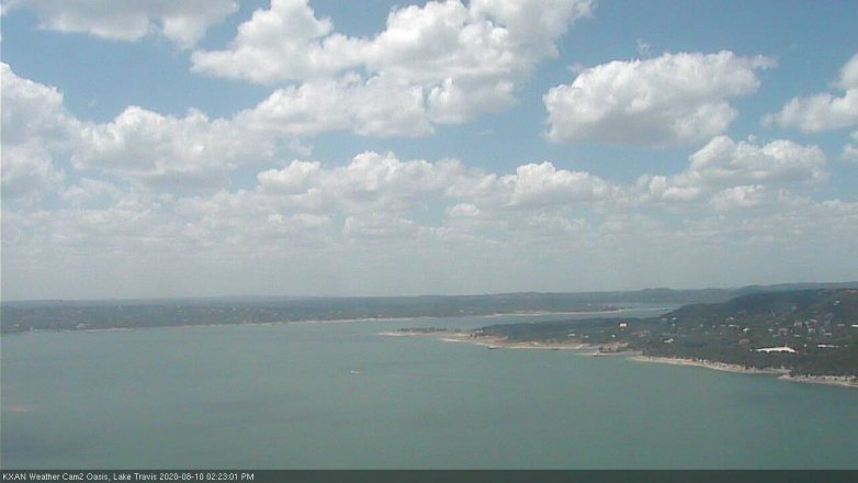 Lake Travis webcam, August 10, 2020 2:25 PM CT