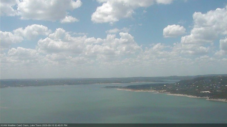 Lake Travis webcam, August 10, 2020 2:45 PM CT
