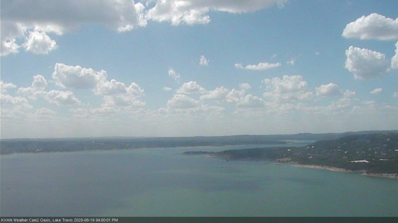 Lake Travis webcam, August 10, 2020 4:00 PM CT