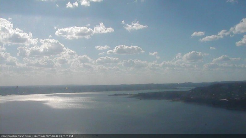 Lake Travis webcam, August 10, 2020 5:25 PM CT