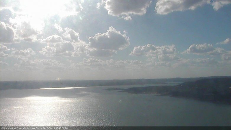 Lake Travis webcam, August 10, 2020 5:45 PM CT