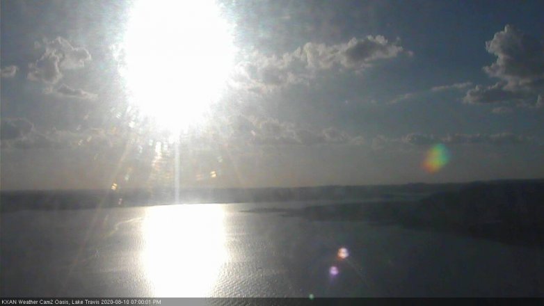 Lake Travis webcam, August 10, 2020 7:00 PM CT