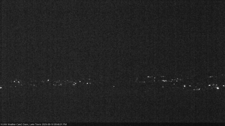 Lake Travis webcam, August 10, 2020 9:45 PM CT