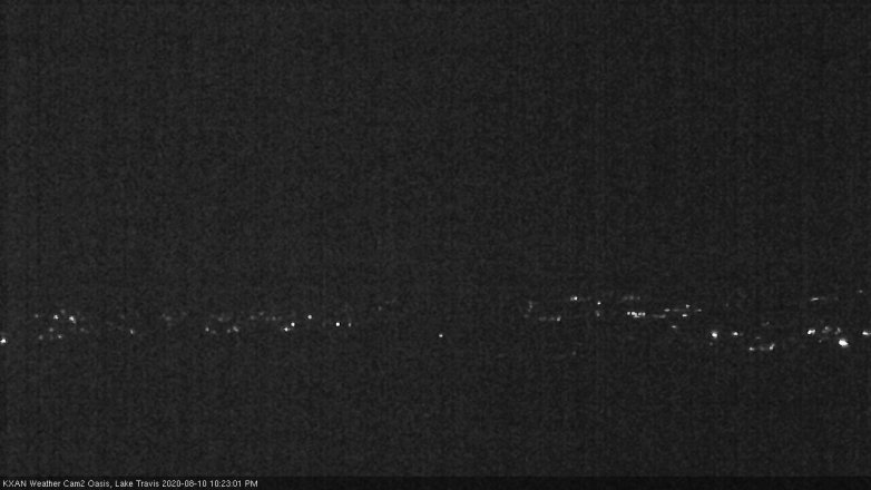 Lake Travis webcam, August 10, 2020 10:25 PM CT