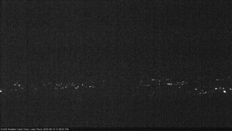 Lake Travis webcam, August 10, 2020 11:00 PM CT
