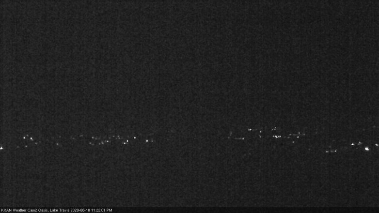 Lake Travis webcam, August 10, 2020 11:25 PM CT