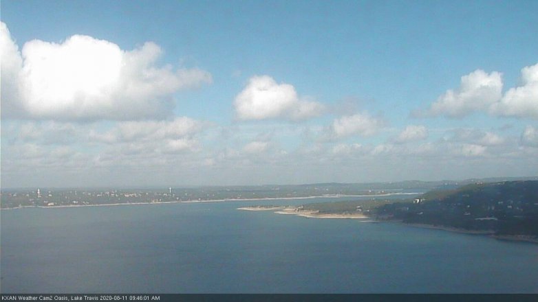 Lake Travis webcam, August 11, 2020 9:45 AM CT