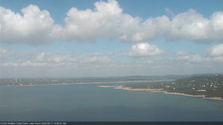 Lake Travis webcam, August 11, 2020 10:00 AM CT