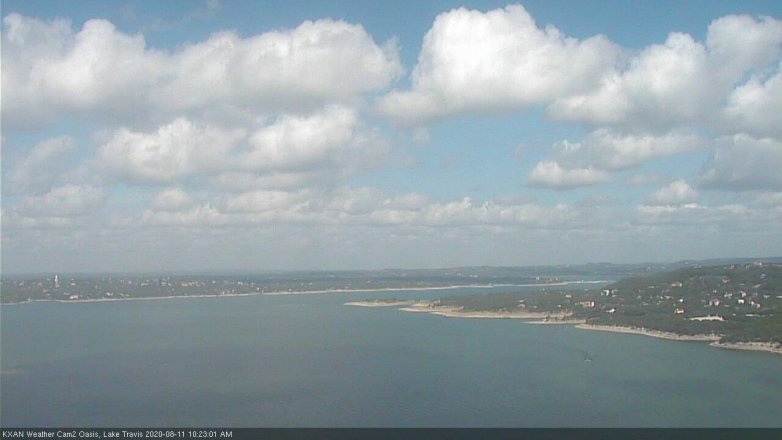 Lake Travis webcam, August 11, 2020 10:25 AM CT