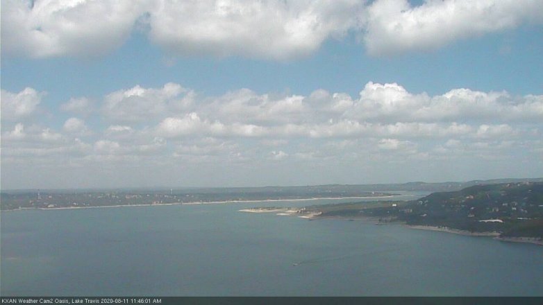 Lake Travis webcam, August 11, 2020 11:45 AM CT