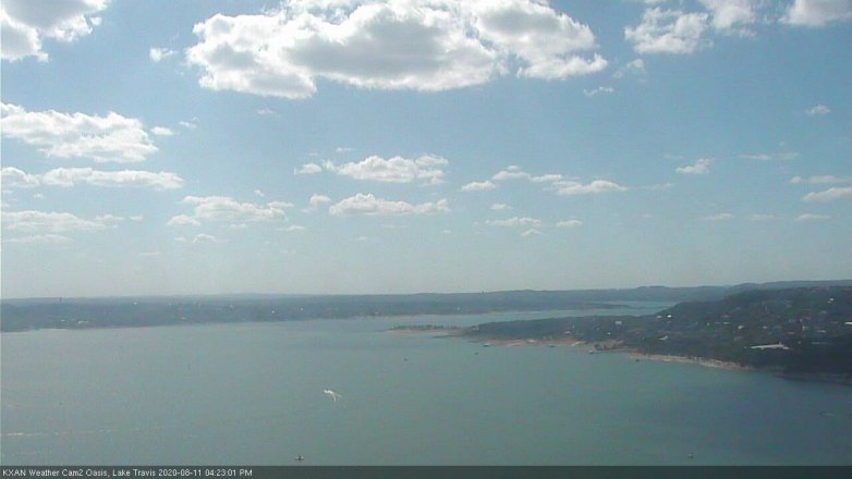 Lake Travis webcam, August 11, 2020 4:25 PM CT