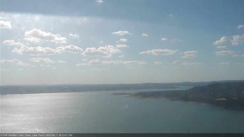 Lake Travis webcam, August 11, 2020 5:25 PM CT