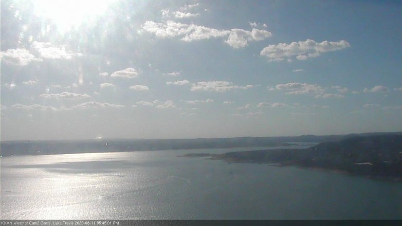 Lake Travis webcam, August 11, 2020 5:45 PM CT