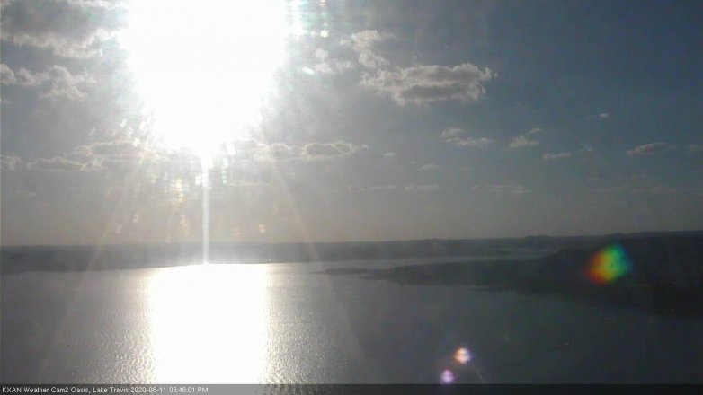 Lake Travis webcam, August 11, 2020 6:45 PM CT