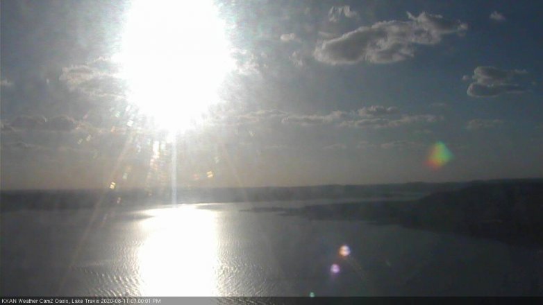 Lake Travis webcam, August 11, 2020 7:00 PM CT
