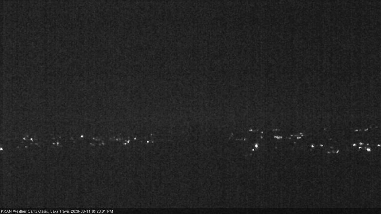 Lake Travis webcam, August 11, 2020 9:25 PM CT