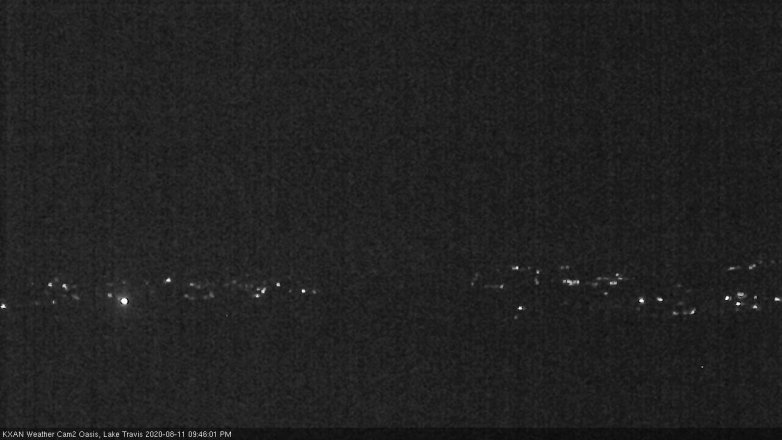 Lake Travis webcam, August 11, 2020 9:45 PM CT