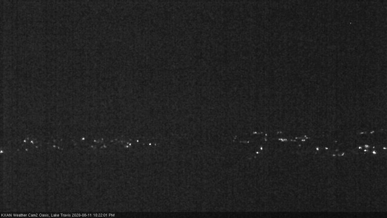 Lake Travis webcam, August 11, 2020 10:25 PM CT
