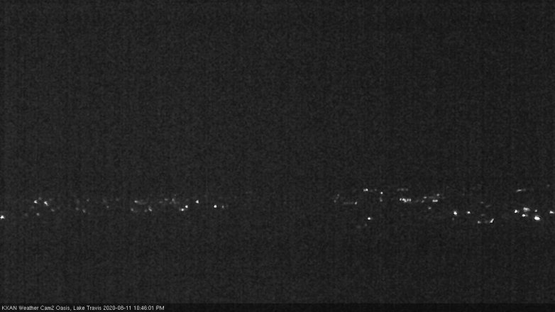 Lake Travis webcam, August 11, 2020 10:45 PM CT