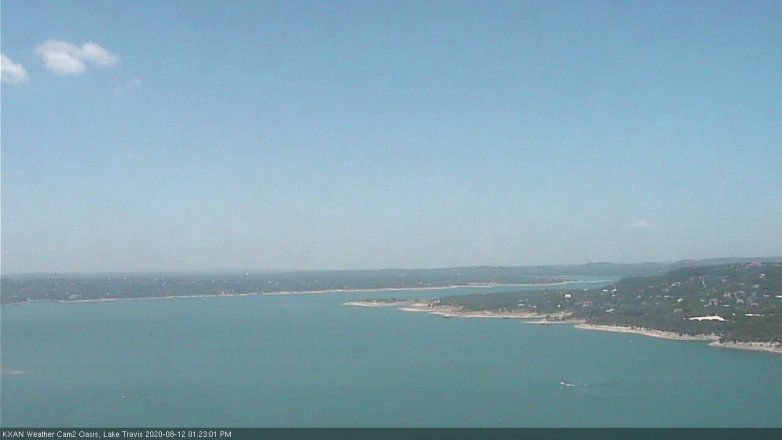 Lake Travis webcam, August 12, 2020 1:25 PM CT