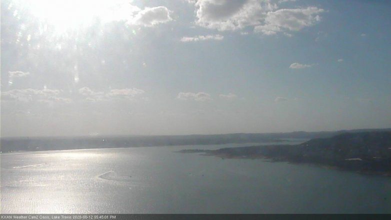 Lake Travis webcam, August 12, 2020 5:45 PM CT